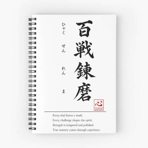 Item preview, Hyakusen Renma (百戦錬磨) 　C | Yojijukugo Japanese Idiom Kanji Art designed and sold by KOKORO by JAPAN.