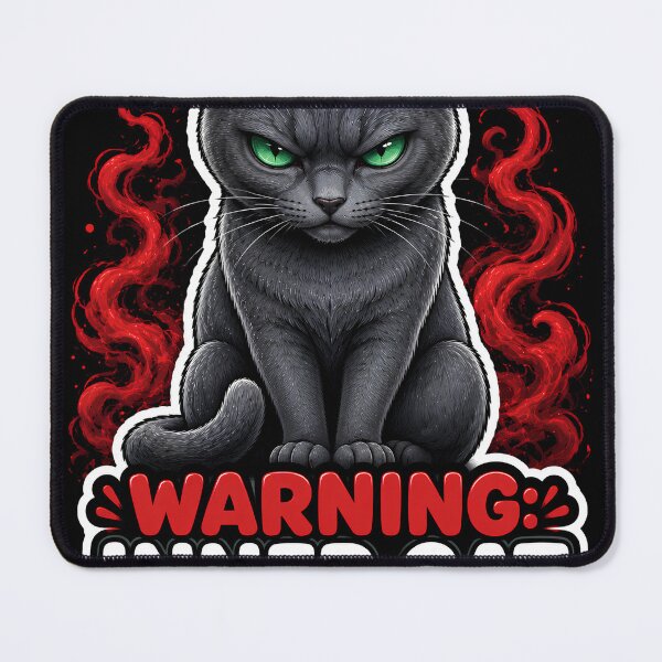 Item preview, Warning Inner Cat Rage Activated Grumpy Feline Lover designed and sold by Retro Rascals Co..