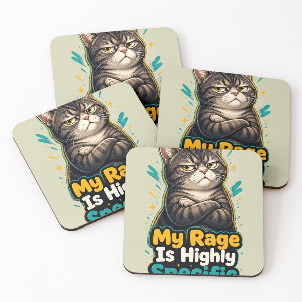 Item preview, My Rage Is Highly Specific Grumpy Cat Funny Sarcastic Meme designed and sold by Retro Rascals Co..