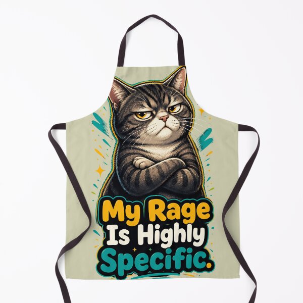 Item preview, My Rage Is Highly Specific Grumpy Cat Funny Sarcastic Meme designed and sold by Retro Rascals Co..