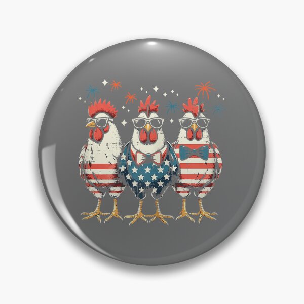 Item preview, 4th Of July Chickens Stars Stripes Farmer Women Men Kid designed and sold by KristineLi.