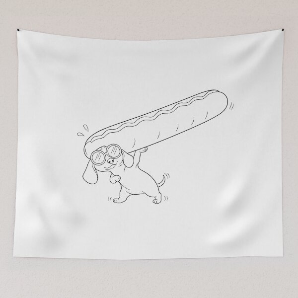 Item preview, Hot dog dachshund designed and sold by Nitta Studio.