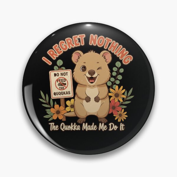 Item preview, I Regret Nothing The Quokka Made Me Do It Funny Quokka Animal Design designed and sold by GiftedExplorer.