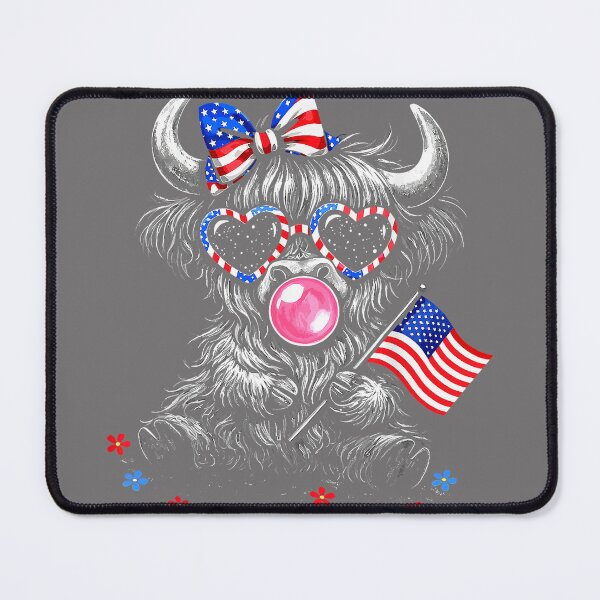 Item preview, 4th of July Highland Cow Cute American Farm Boys Girls Kids designed and sold by KristineLi.