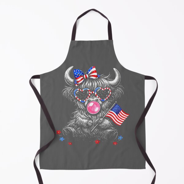 Item preview, 4th of July Highland Cow Cute American Farm Boys Girls Kids designed and sold by KristineLi.