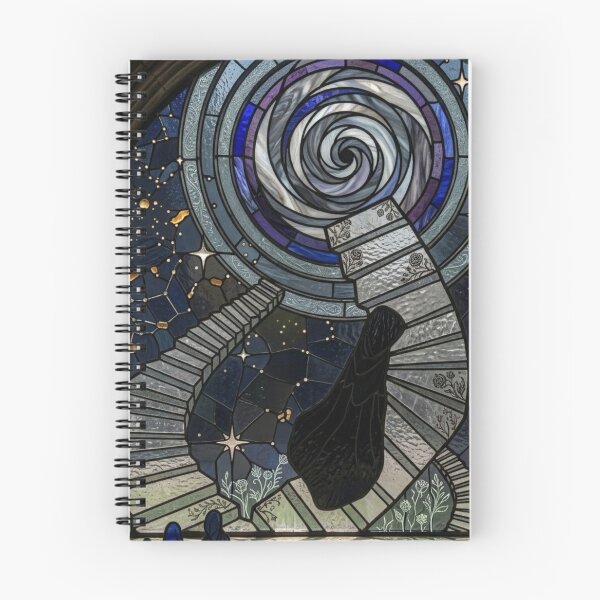 Item preview, Nocturnal Blue Stained Glass Window designed and sold by Ideniquo.