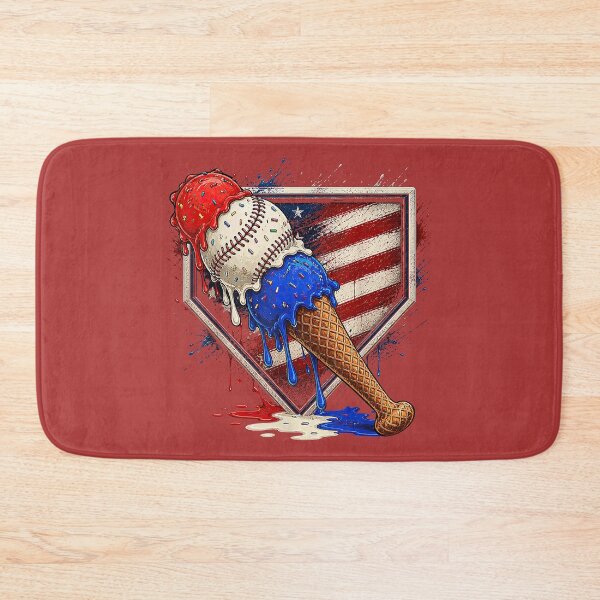 Item preview, Distressed Baseball Boys Ice Cream Drip 4th of July Kids designed and sold by melodycook.