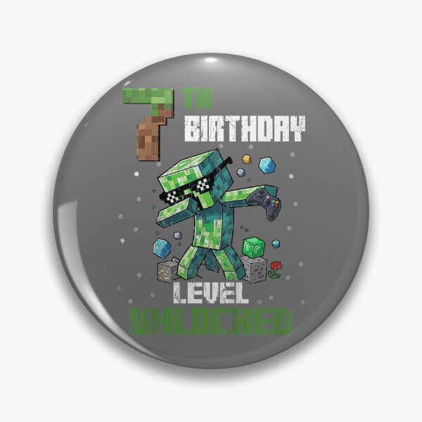 Item preview, 7th Birthday Level Unlocked Pixel Dab 7 Bday Gamer Kids Boys designed and sold by KristineLi.