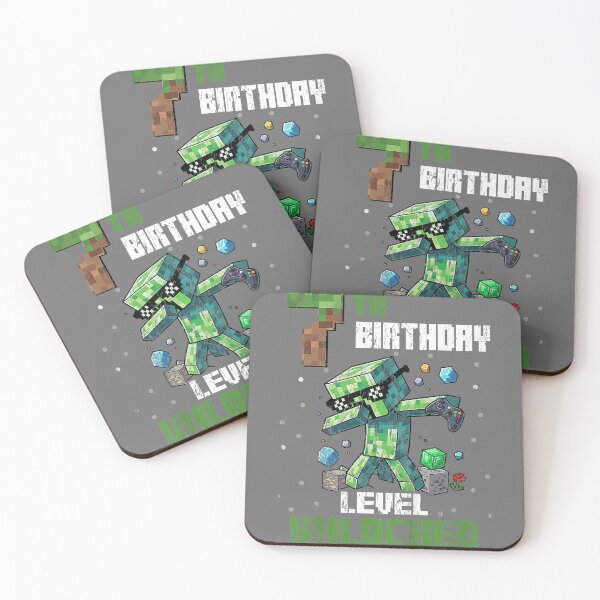 Item preview, 7th Birthday Level Unlocked Pixel Dab 7 Bday Gamer Kids Boys designed and sold by KristineLi.