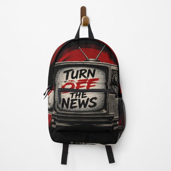 Item preview, Turn Off The News | Vintage CRT TV Political Humor Retro Graphic T-Shirt designed and sold by PolitiSized.