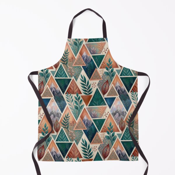 Item preview, Botanical Abstract Triangles Painting designed and sold by Eclectic Monkey.