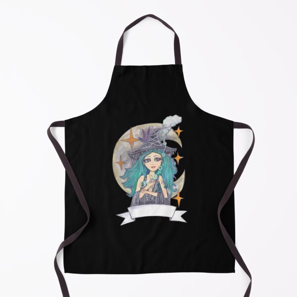 Item preview, Good Witch Cute Celestial Crescent Moon Pastel Illustration designed and sold by NoirLuxeStudio.