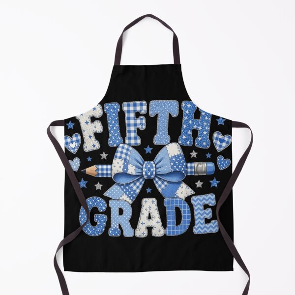 Item preview, Blue Patchwork Coquette Bow Fifth Grade First Day of School designed and sold by haitrieuic96.