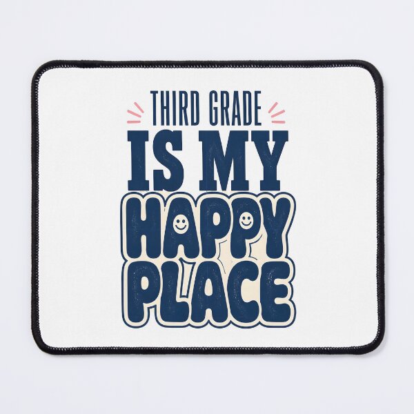 Item preview, Retro Third Grade Is My Happy Place Minimalist Teacher T-Shirt designed and sold by FestivityFinds.