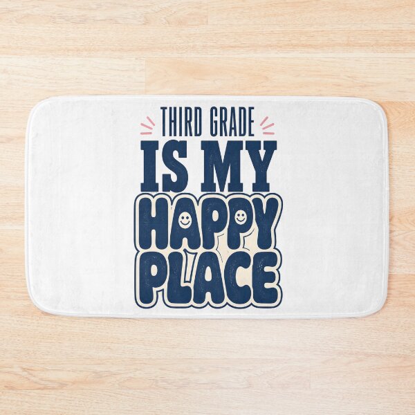 Item preview, Retro Third Grade Is My Happy Place Minimalist Teacher T-Shirt designed and sold by FestivityFinds.