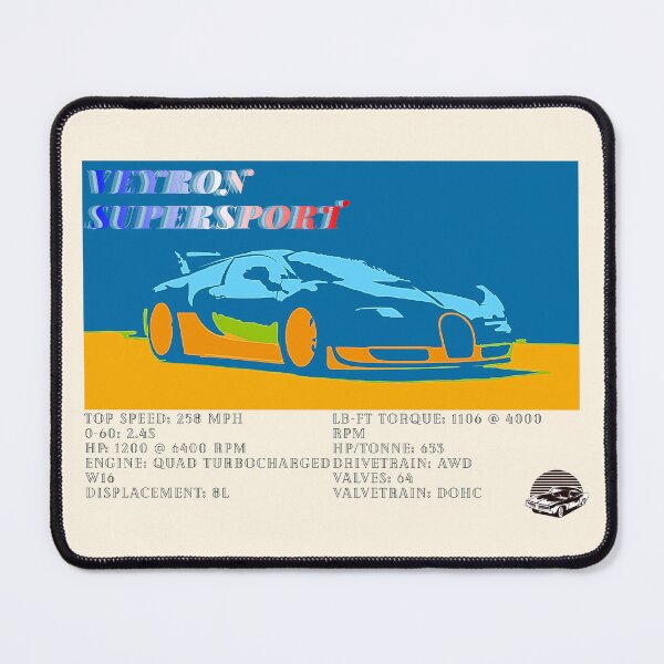 Item preview, Bugatti Veyron Vintage Poster designed and sold by Dimensionality.