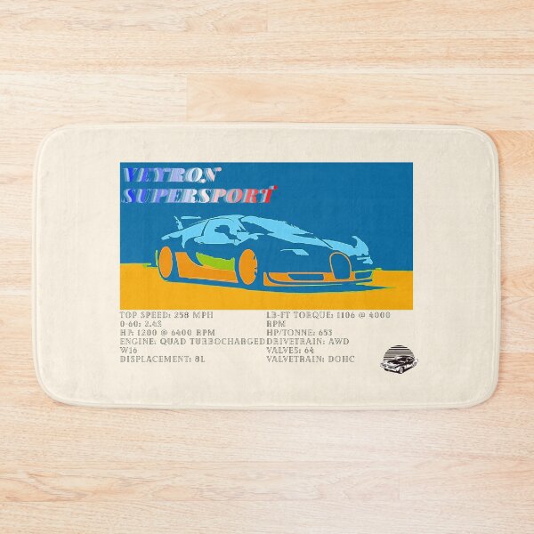 Item preview, Bugatti Veyron Vintage Poster designed and sold by Dimensionality.