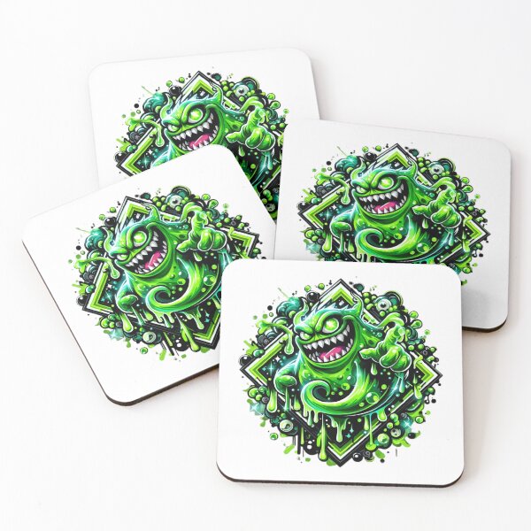 Item preview, Edgy Green Slime Creature Vector Art designed and sold by Nadiename.
