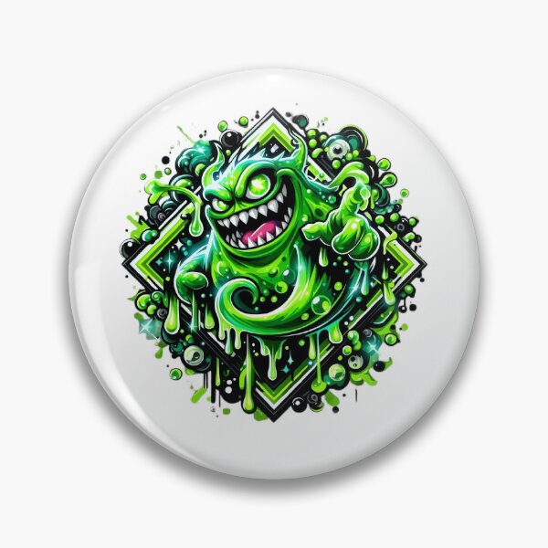 Item preview, Edgy Green Slime Creature Vector Art designed and sold by Nadiename.