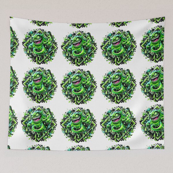 Item preview, Edgy Green Slime Creature Vector Art designed and sold by Nadiename.