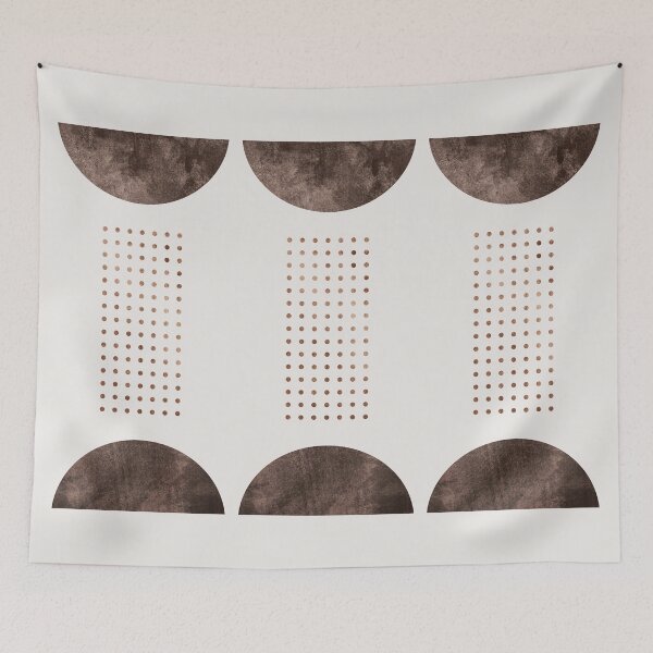 Item preview, Earthy Minimalist Abstract Boho Shapes designed and sold by arteresting-art.
