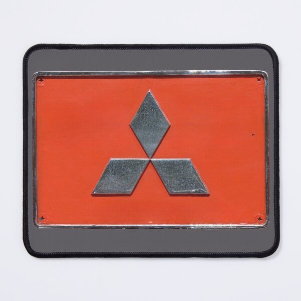 Item preview, Mitsubishi Vintage Metal Plate Sign designed and sold by Dimensionality.