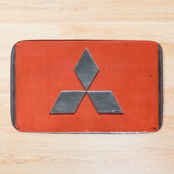 Item preview, Mitsubishi Vintage Metal Plate Sign designed and sold by Dimensionality.