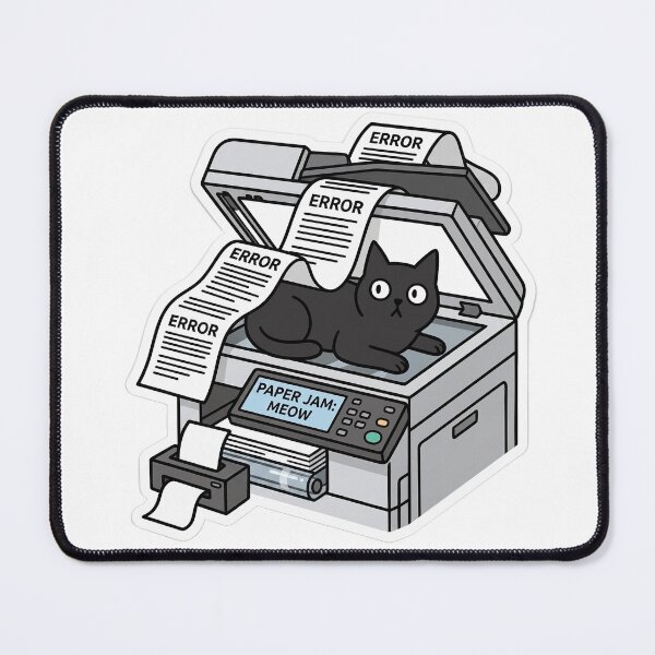 Item preview, Black Cat Paper Jam designed and sold by HlTMAKER.