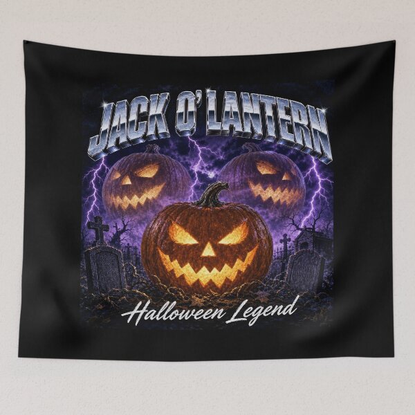 Item preview, Heavy Metal Jack O Lantern Halloween Legend Graphic designed and sold by NSB-Design.