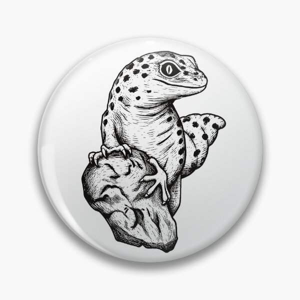 Item preview, Leopard Gecko - Woodcut Illustration Style designed and sold by Bangtees.