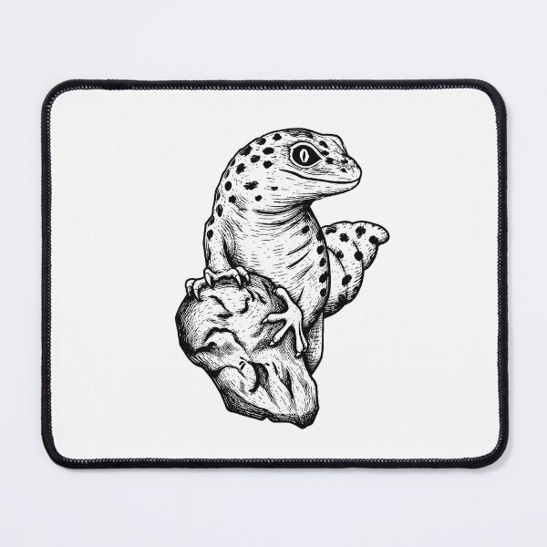 Item preview, Leopard Gecko - Woodcut Illustration Style designed and sold by Bangtees.