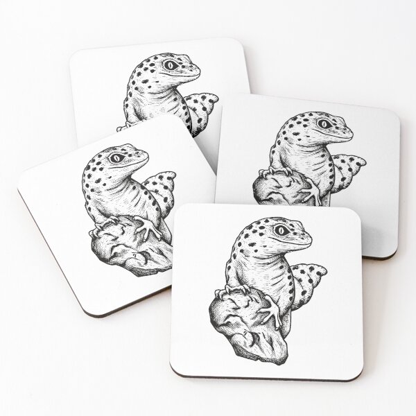 Item preview, Leopard Gecko - Woodcut Illustration Style designed and sold by Bangtees.