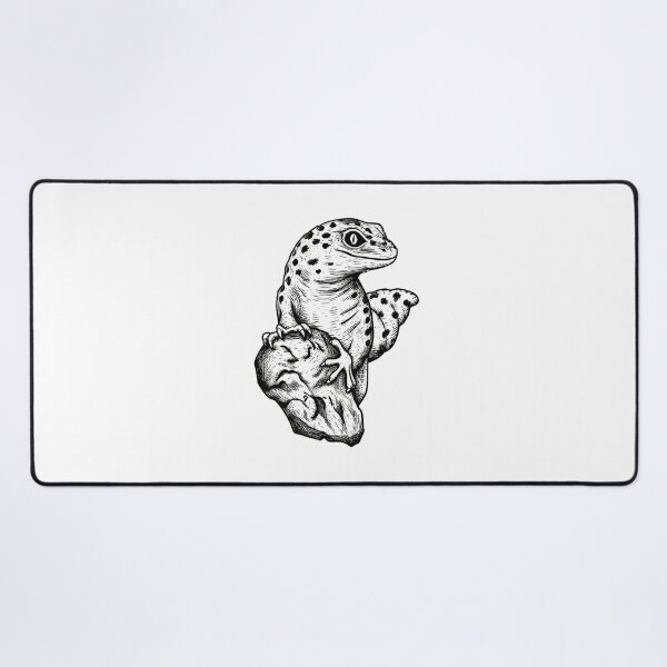 Item preview, Leopard Gecko - Woodcut Illustration Style designed and sold by Bangtees.