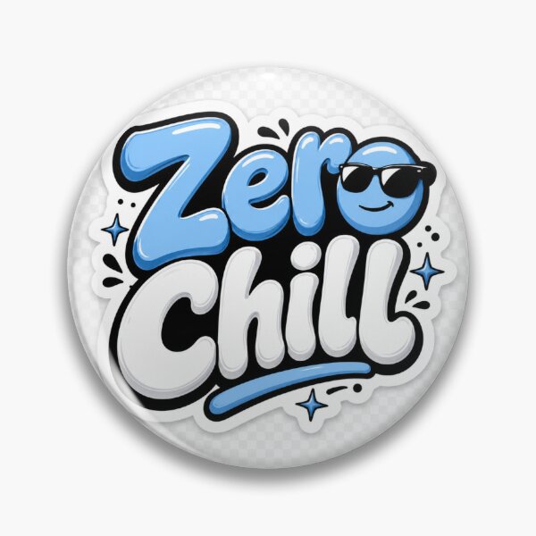 Item preview, Zero Chill Funny Sarcastic Meme Quote  Cool Internet Humor Die-Cut designed and sold by MR4me.