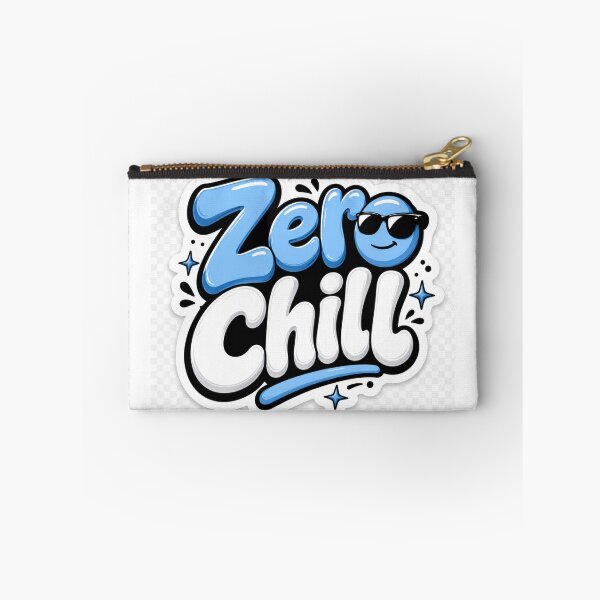 Item preview, Zero Chill Funny Sarcastic Meme Quote  Cool Internet Humor Die-Cut designed and sold by MR4me.