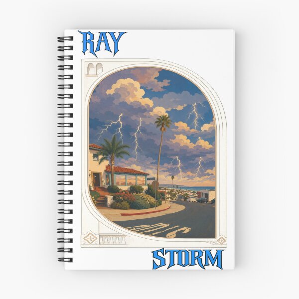 Item preview, Coastal Storm Wall Art | Mediterranean Ocean View | Lightning Sky Vintage Travel Poster designed and sold by RAYapparel.