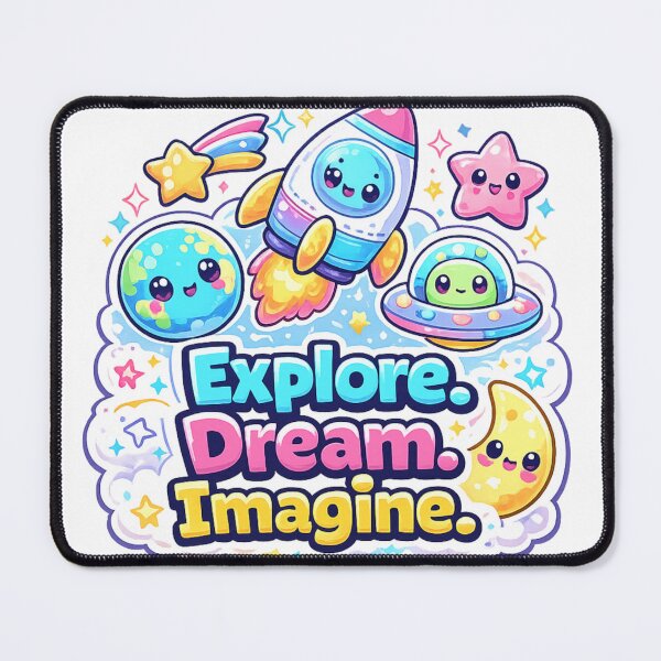 Item preview, Space Rocket Sticker designed and sold by DreamPrint Collective.