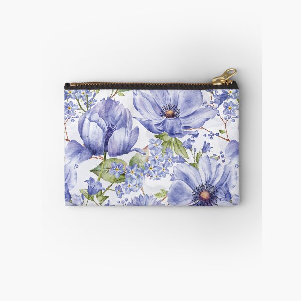 Item preview, Blue Anemone Watercolour Floral Pattern designed and sold by GabrielleStudio.
