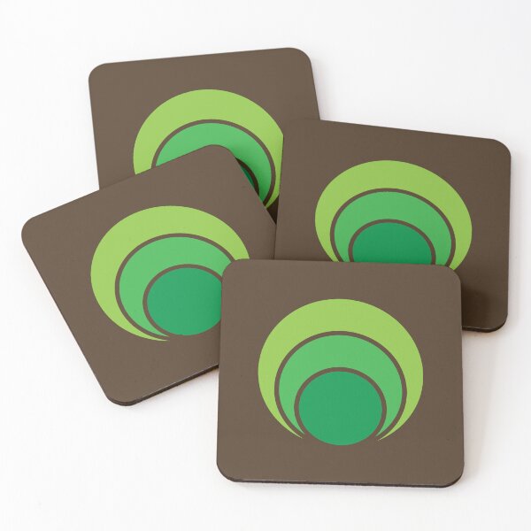 Item preview, Green Geometric Tree Rings designed and sold by itsmidnight.