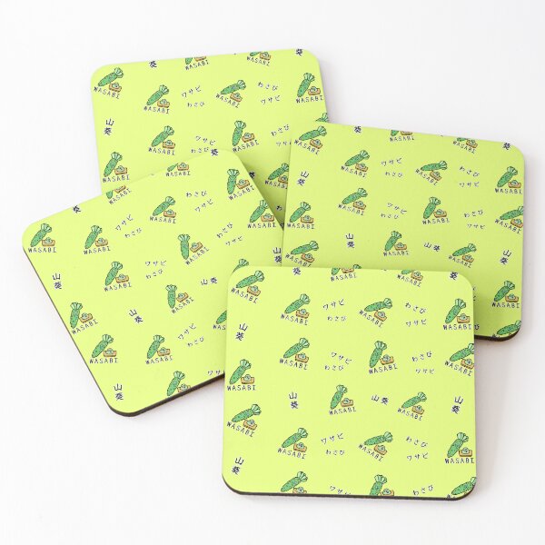 Item preview, Cute WASABI pattern designed and sold by kanaehonkawa.