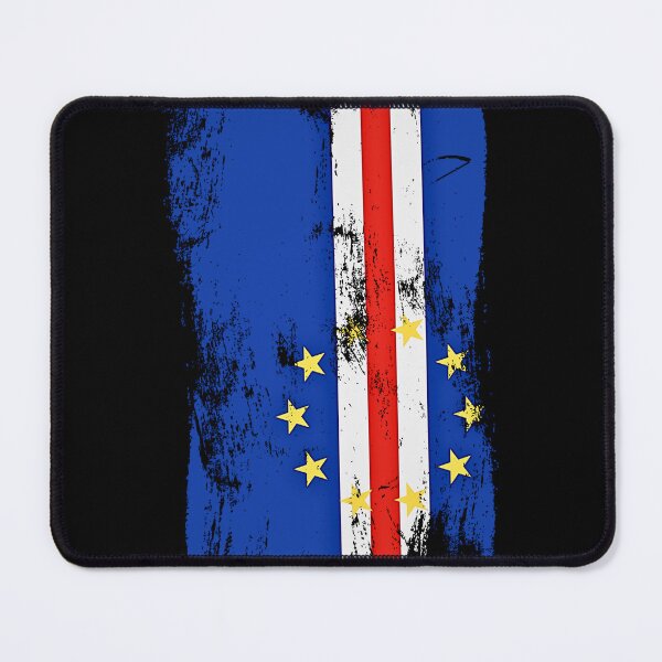 Item preview, Cape Verde Flag Distressed Paint Brush Stroke designed and sold by Danny-Arts1.