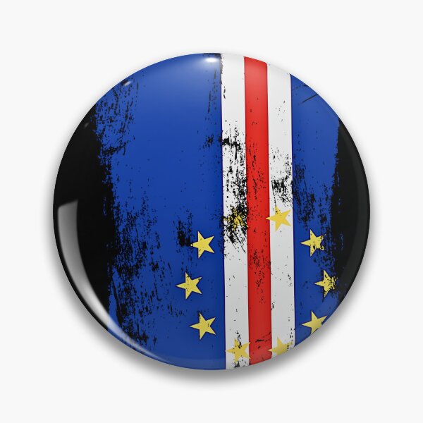 Item preview, Cape Verde Flag Distressed Paint Brush Stroke designed and sold by Danny-Arts1.