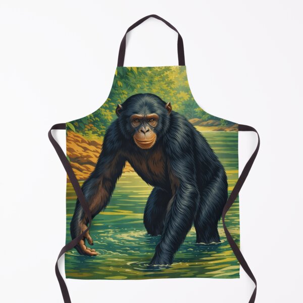 Item preview, Bonobo Jungle Wildlife Digital Animal Art designed and sold by kakarikihill.