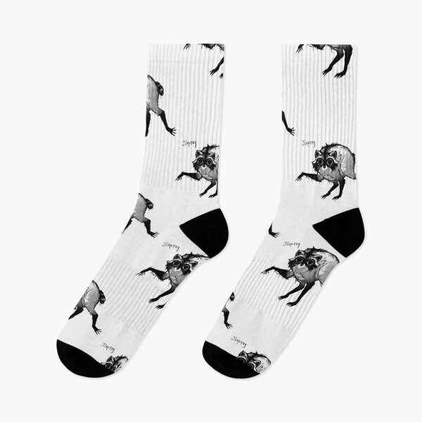 Item preview, Jimothy Our Modern Day Cryptid Dark Ink Creepy Seattle Raccoon designed and sold by perkeyflai.