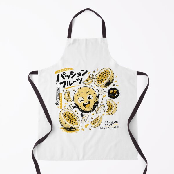 Item preview, Passion Fruit Mascot , Vintage Japanese Fruit Label Art Print designed and sold by NullSpacePrints.