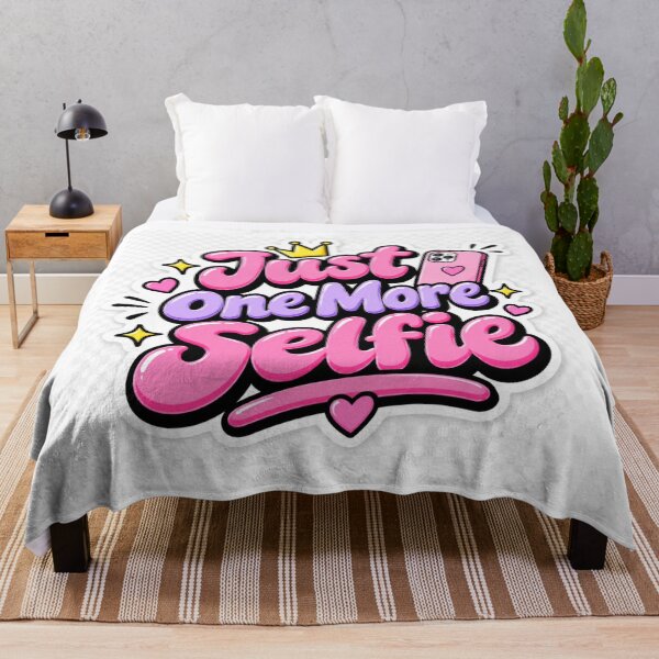 Item preview, Just One More Selfie Funny Cute Selfie Quote Social Media Aesthetic Influencer designed and sold by MR4me.