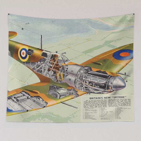 Item preview, RAF Spitfire World War II Poster designed and sold by Dimensionality.