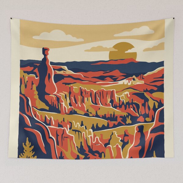 Item preview, Bryce Canyon National Park USA Travel Vintage designed and sold by RareDeerArt.