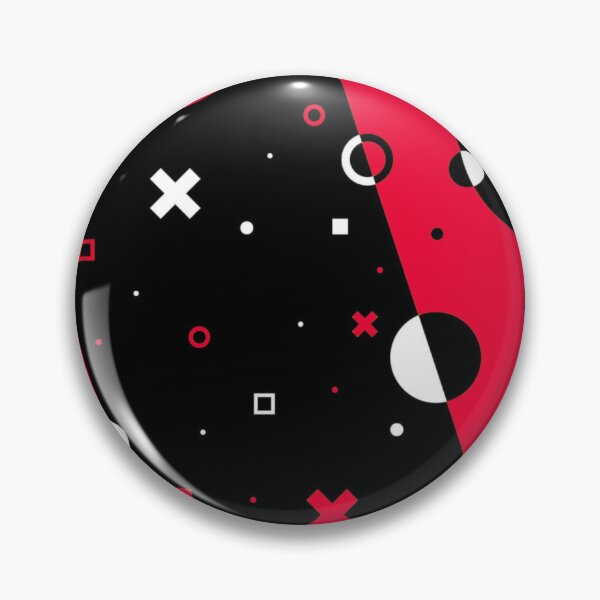 Item preview, Red and Black Geometric Gamer Pattern Esports Art designed and sold by Jimakmo.