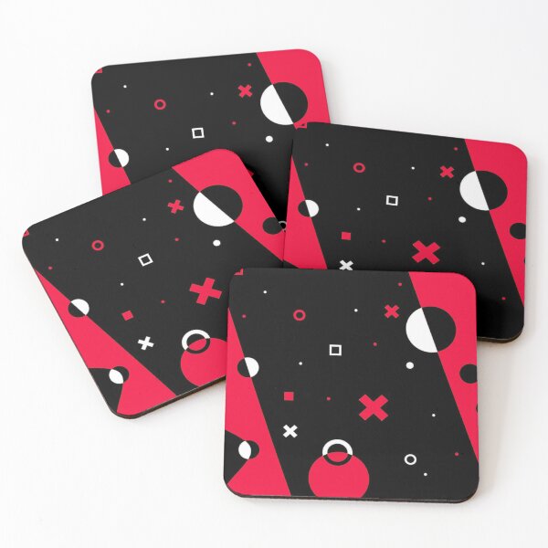 Item preview, Red and Black Geometric Gamer Pattern Esports Art designed and sold by Jimakmo.